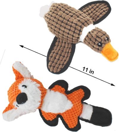 5 Pack Value Bundle Dog Toys Assortment Dog Plush Toys Dog Squeaky Toys Assortment Puppy Pet Mutt Dog Toy Dog Squeak Toy for Small Medium Large Dogs