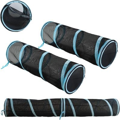 71qXBsDpULL._AC_SL1500 Cat Furniture Tent for Indoor and Outdoor Playpen Portable Cat Tunnels, Outdoor Kennel (2 Cube + 3-Way Tunnel)