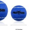 Dog Squeaky Tennis Balls for Pet Playing in 3 Sizes Premium Strong Dog & Puppy Balls for Training, Play, Exercise The Easiest Color for Dogs Red Yellow Blue (Medium-12pack)