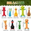 71t5tla_2-L._AC_SL1500 9 Pack Latex Squeaky Dog Toys 7 Inch Soft Rubber Dog Chew Toy Animal Standing Stick Puppy Fetch Interactive Play Toy Assorted Animal Pet Toys for Small Medium Large Dogs(Classic)