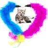 Cat Feather Toys Refill Cat Wand Replacement Feathers, 16 PCS Cat Toy Feather Refills, Cat Wand Attachments Feathers for Cat Toys