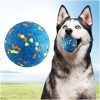 Dog Balls, Indestructible Tennis Balls for Dogs, Durable Bouncy Dog Toy Balls for Aggressive Chewers, Interactive Dog Toys for Fetch Game, Lightweight Floating Dog Toys (4 Balls)