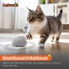 Interactive Cat Toys for Indoor Cats, Automatic Moving Cat Mouse Cat Toys with Feather Tail, Cat Exercise Electric Toys, USB Rechargeable