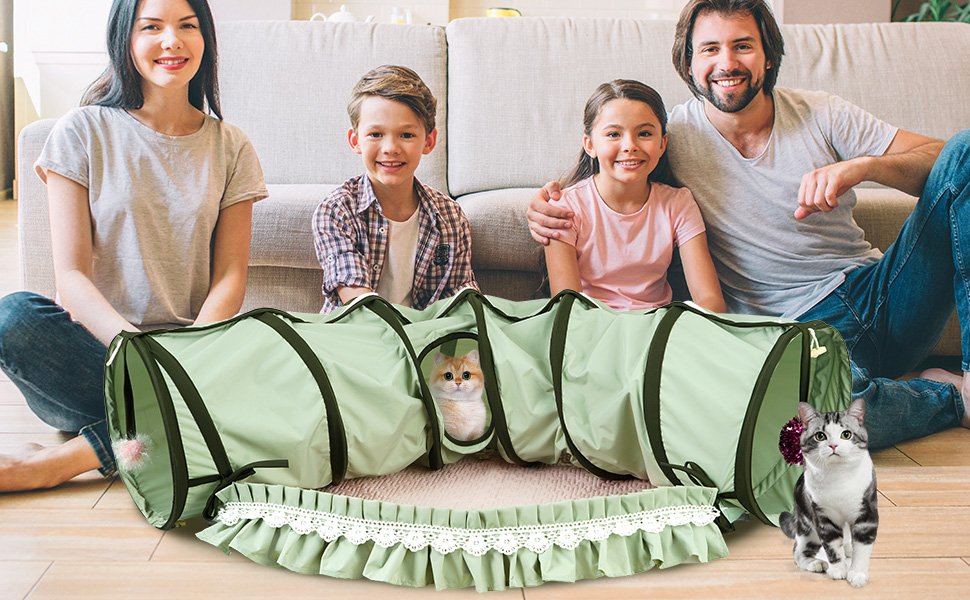 Cat Tunnel Toy Bed 2-in-1