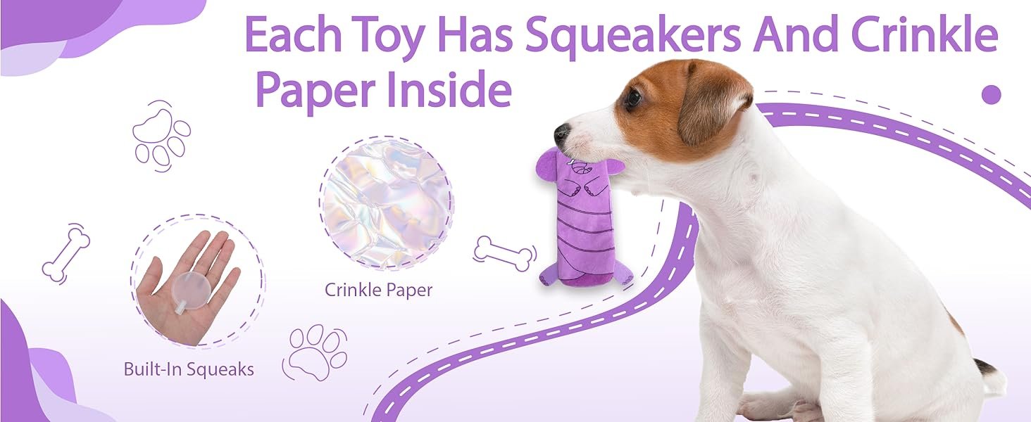 FUNNY SQUEAKY DOG TOYS 