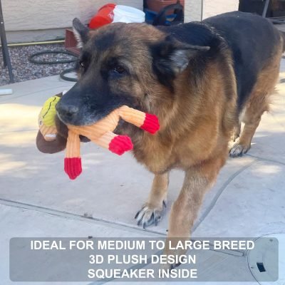 5 Pack Tough Layer Plush Dog Toys Assortment Value Bundle Dog Squeaky Toys Assortment Puppy Pet Mutt Dog Toy Dog Squeak Toy for Medium Large Dogs