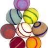 Wool Ball Cat Toys, Eco Friendly Safe for Cats Ferrets and Small Animals, Safe Pet Balls for Indoor and Outdoor Use, (Extra Lg - Spiral)