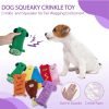 Dog Toy, 8 Pack Dog Squeaky Toys for Chewer Small, Medium, and Large Breed,Cute Durable Interactive Dog Toys for Indoor Puppy Teething, Pet Entertaining, Fun, with Squeaker & Crinkle Paper