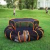Cat Tunnel Tube Cat Enclosures Foldable Cat Tent Small Animal Playpen Bunny Cage Cat Toy Pet Tents Outdoor Indoor for Fun Orange with Storage Bag