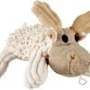 81BHwIt33rL._AC_SL1500 Durable Natural Nubby Plush Dog Toys with Squeaker and Crinkle Paper in Multi-Size (Natural Octopus - L, 18 Inch), All Breed Sizes
