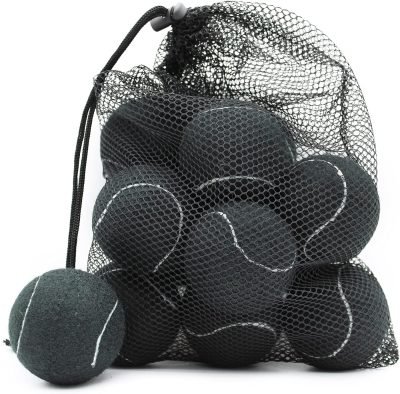 Tennis Balls, 12 Pack Advanced Training Tennis Balls Practice Balls, Come with Mesh Bag for Easy Transport, Good for Beginner Training Ball