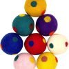 Wool Ball Cat Toys, Eco Friendly Safe for Cats Ferrets and Small Animals, Safe Pet Balls for Indoor and Outdoor Use, (Extra Lg - Spiral)