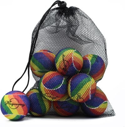 Tennis Balls, 12 Pack Advanced Training Tennis Balls Practice Balls, Come with Mesh Bag for Easy Transport, Good for Beginner Training Ball