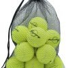 Tennis Balls, 12 Pack Advanced Training Tennis Balls Practice Balls, Come with Mesh Bag for Easy Transport, Good for Beginner Training Ball