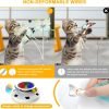 4 in 1 Cat Toys Rechargeable with 2000mAh Battery, Interactive Cat Toys for Indoor Cats, Track Balls Kitten Toy, Fluttering Butterfly, Electronic Whack a Mole for All Breeds