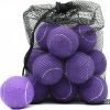 Tennis Balls, 12 Pack Advanced Training Tennis Balls Practice Balls, Come with Mesh Bag for Easy Transport, Good for Beginner Training Ball