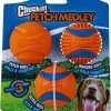 Fetch Medley Dog Ball Dog Toys, Medium (2.5 Inch) Pack of 3, for Medium Breeds, Includes Whistler, Max Glow and Rebounce Balls