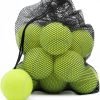 Tennis Balls, 12 Pack Advanced Training Tennis Balls Practice Balls, Come with Mesh Bag for Easy Transport, Good for Beginner Training Ball