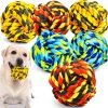 Large Tough Chew Toys for Aggressive Chewers Large Breed,Heavy Duty Dental Rope Toys Kit for Medium Dogs,5 Knots Indestructible Cotton Puppy Teething Chew Tug Toy Set of 9