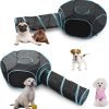 81ZxilNk2bL._AC_SL1500 Cat Furniture Tent for Indoor and Outdoor Playpen Portable Cat Tunnels, Outdoor Kennel (2 Cube + 3-Way Tunnel)