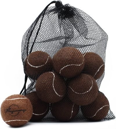 Tennis Balls, 12 Pack Advanced Training Tennis Balls Practice Balls, Come with Mesh Bag for Easy Transport, Good for Beginner Training Ball