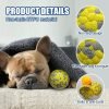 Dog Balls, Indestructible Tennis Balls for Dogs, Durable Bouncy Dog Toy Balls for Aggressive Chewers, Interactive Dog Toys for Fetch Game, Lightweight Floating Dog Toys (4 Balls)
