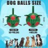 Watermelon Ball Dog Water Toys- Waterproof Dog Soccer Ball with Straps, Dog Beach Balls for Summer Outdoor Games Swimming Pool with Family Kids, Outdoor Dog Toys (9 inch)
