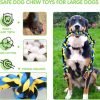 Large Tough Chew Toys for Aggressive Chewers Large Breed,Heavy Duty Dental Rope Toys Kit for Medium Dogs,5 Knots Indestructible Cotton Puppy Teething Chew Tug Toy Set of 9