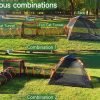 81h2bin55QL._AC_SL1500 Portable Outdoor Cat Enclosures for Indoor Cats, 4-in-1 Large Cat Tent Outdoor with Tunnel for Cats and Other Pets