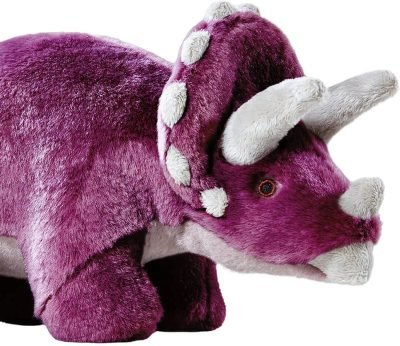 Fluff & Tuff, Charlie Triceratops Plush Dog Toy, Large, 14"