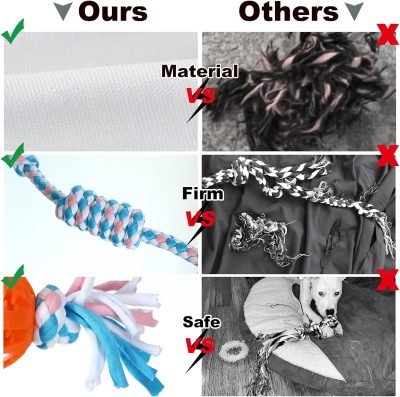 Dog Puppy Toys for Teething,20 Pack Puppies Teething Chew Toys for Boredom,Dog Chew Toys with Rope Toys,Treat Balls and Squeaky Dog Toys for Small Dog