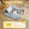 Cat Tunnel Bed Indoor: Detachable Kitty Pet Play Tube - Washable Kitten Cave Mat with Ball Toys