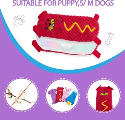 Dog Toy, 8 Pack Dog Squeaky Toys for Chewer Small, Medium, and Large Breed,Cute Durable Interactive Dog Toys for Indoor Puppy Teething, Pet Entertaining, Fun, with Squeaker & Crinkle Paper