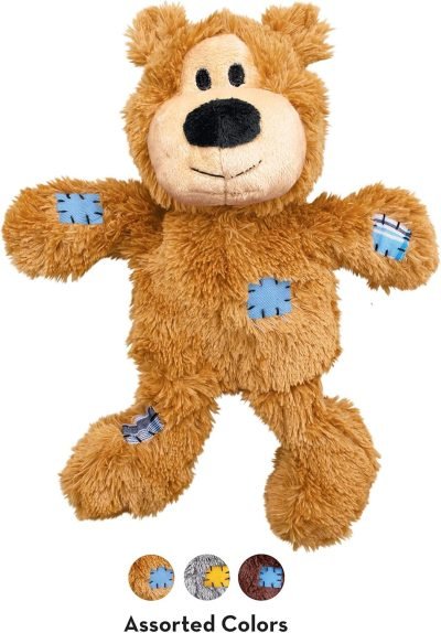 Wild Knots Bear - Internal Knotted Ropes and Minimal Stuffing for Less Mess (Assorted Colors) - For X-Large Dogs
