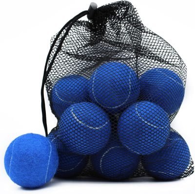 Tennis Balls, 12 Pack Advanced Training Tennis Balls Practice Balls, Come with Mesh Bag for Easy Transport, Good for Beginner Training Ball