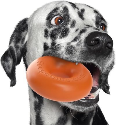Dog Toys for Aggressive Chewers | Virtually Indestructible Dog Toys for Large Breeds Such as Pit Bulls | Heavy Duty Dog Toy | Black