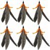 Cat Feather Toys Refill Cat Wand Replacement Feathers, 16 PCS Cat Toy Feather Refills, Cat Wand Attachments Feathers for Cat Toys