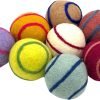 Wool Ball Cat Toys, Eco Friendly Safe for Cats Ferrets and Small Animals, Safe Pet Balls for Indoor and Outdoor Use, (Extra Lg - Spiral)