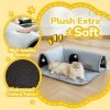 Cat Tunnel Bed Indoor: Detachable Kitty Pet Play Tube - Washable Kitten Cave Mat with Ball Toys