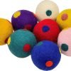 Wool Ball Cat Toys, Eco Friendly Safe for Cats Ferrets and Small Animals, Safe Pet Balls for Indoor and Outdoor Use, (Extra Lg - Spiral)