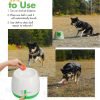 Automatic Dog Ball Launcher Dog Fetch Machine for Small to Medium Sized Dogs,3 Launch Distances, Ball Launcher for Dogs with 6 Latex Balls, Dual Power Supply, Ball Thrower for Dogs