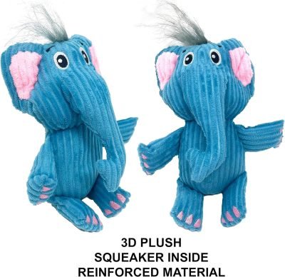 5 Pack Tough Layer Plush Dog Toys Assortment Value Bundle Dog Squeaky Toys Assortment Puppy Pet Mutt Dog Toy Dog Squeak Toy for Medium Large Dogs