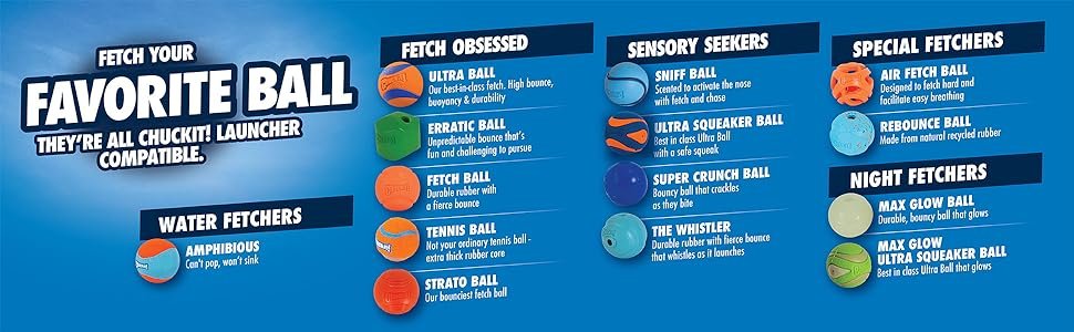 Chuckit! Fetch Ball Assortment