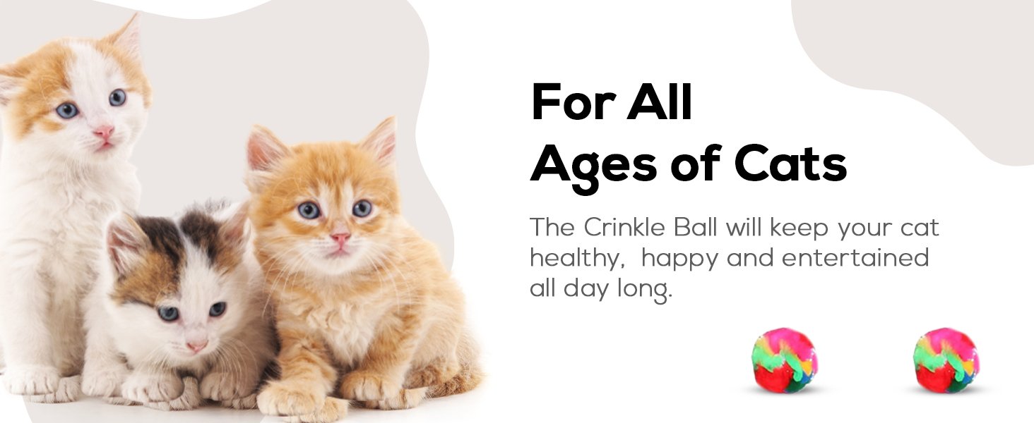 crinkle ball cat toy cat crinkle ball crinkle toy for cats crinkly cat toy