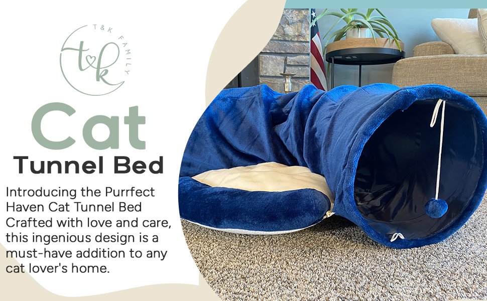 tunnel bed fluffy cat dog tunnels tubes small plush with toy kitty soft large cover balls cushion