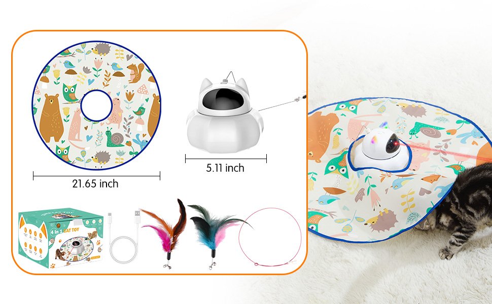 4 in 1 Cat Laser Toy Automatic